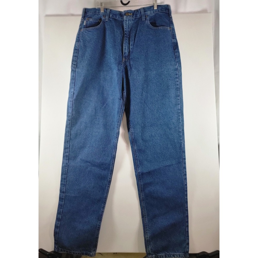 Carhartt Relaxed Fit Tapered Leg Denim Jeans Blue B17 38x36 Mens